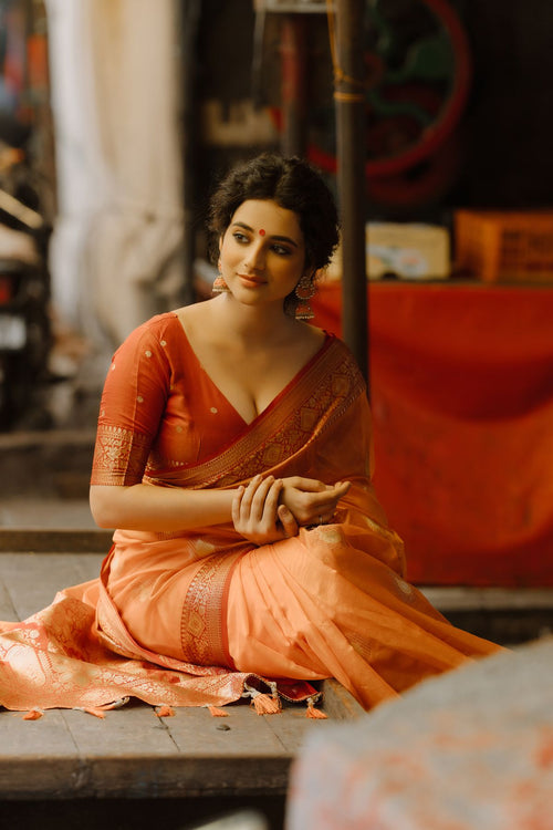 Charcoal grey pre-draped ruffle saree